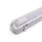 Noxion LED Vandtæt Lysrender Armaturhus Poseidon V2.0 incl. 1x Noxion LED Lysrør T8 Standard Output 15W 1800lm - 830 Varm Hvid | 120cm