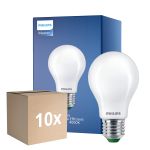 Fordelspakke 10x Philips MASTER LED Pære Ultra Efficient E27 Pære matt 4W 840lm - 840 kold hvid | erstatter 60W