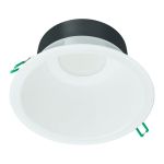 Philips LED Downlight Coreline DN142B Aluminium Hvid 19.2W 2350lm 60D - 830 Varm Hvid | Udsnit 200mm - IP54 - Dæmpbar - Hvid Reflektor