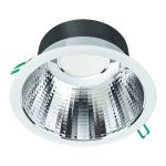 Philips LED downlight Coreline DN142B Aluminium Hvid 19.2W 2300lm 60D - 840 kold hvid | Udsnit 200mm - IP20 - UGR<19 - dæmpbar