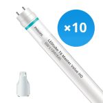 Fordelspakke 10x Philips LED Lysrør T8 MASTER Value (EM/Mains) High Output 8W 1050lm - 840 kold hvid | 60cm - erstatter 18W