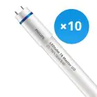 Fordelspakke 10x Philips LED Lysrør T8 MASTER (EM/Mains) Ultra Output 21.7W 3700lm - 840 kold hvid | 150cm - erstatter 58W